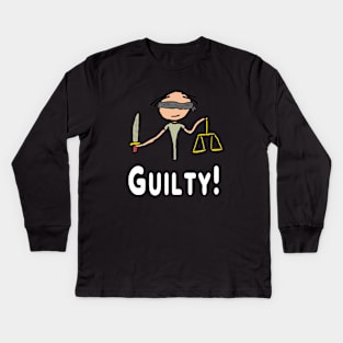 Guilty! Kids Long Sleeve T-Shirt